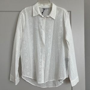 Zara Eyelet Blouse